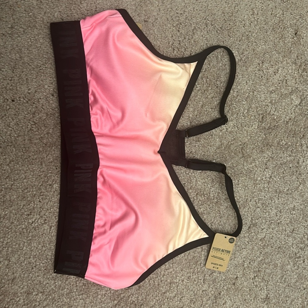 Pink Sports Bra